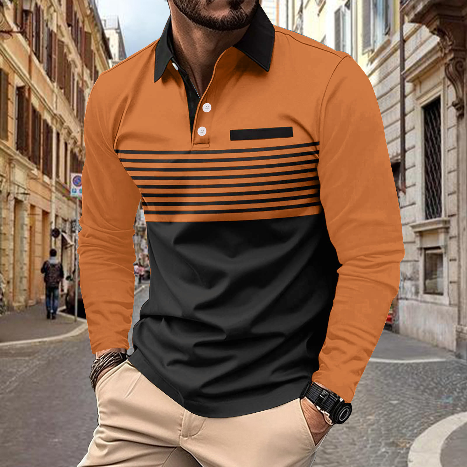 Polo Shirt Pocket Men's Sports Polo Shirt - Image 3