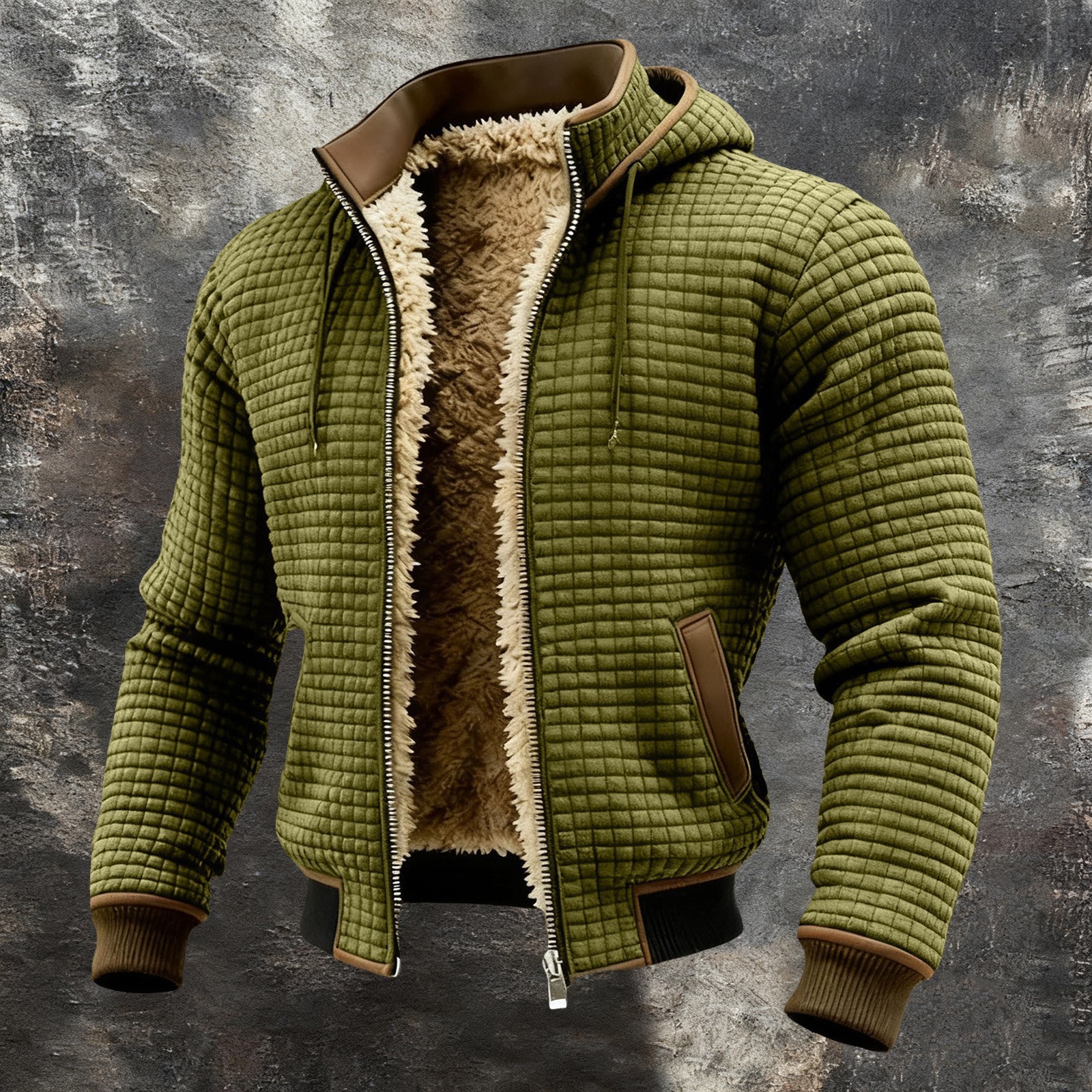 A Jacket That Flatters Your Mens Plaid Hoodie - Image 6