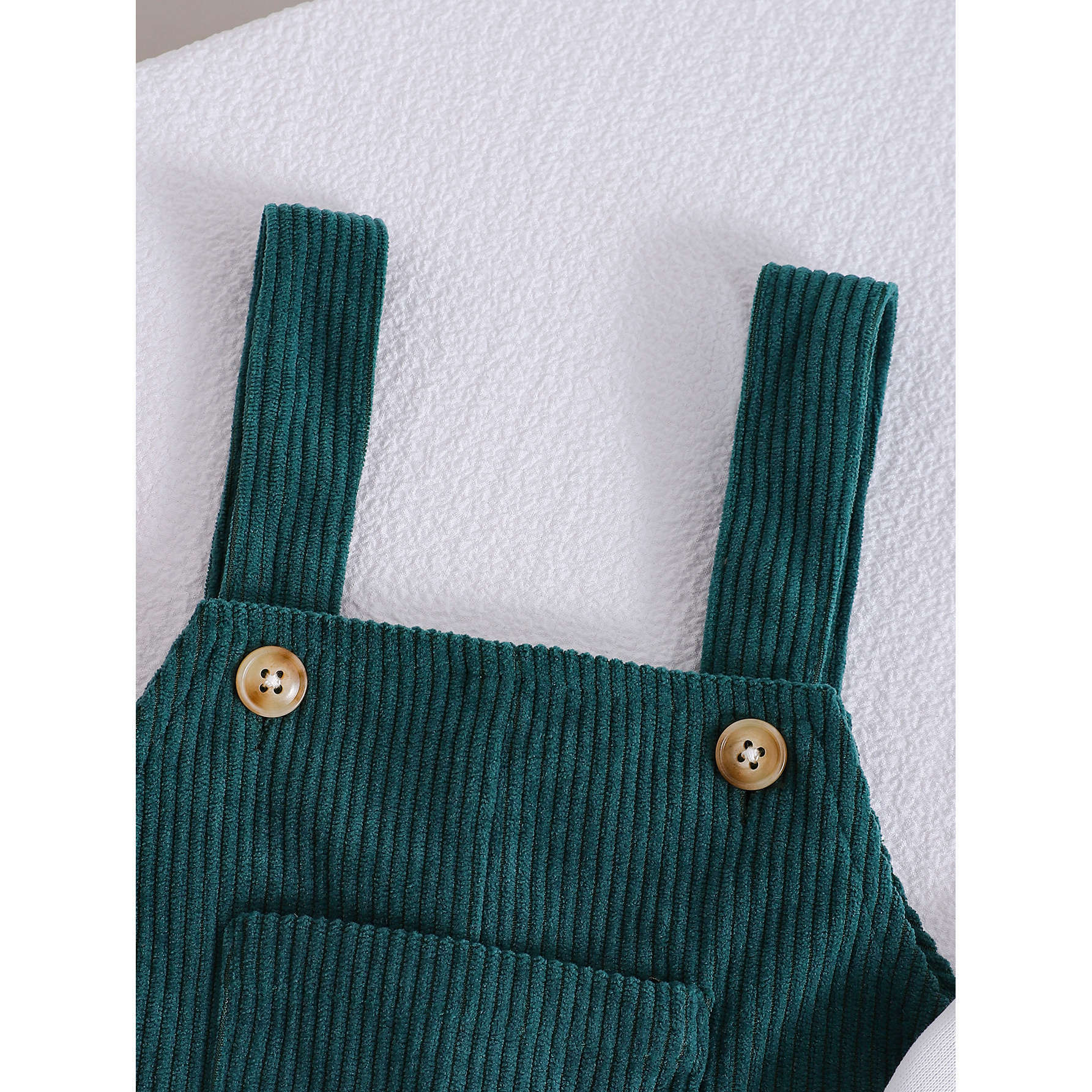 Boys Corduroy Suspender Pants Set Style - Image 2