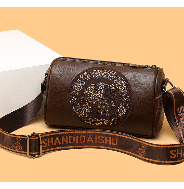 Women's Stylish Colored Diamond Shoulder Messenger Bag - Image 7