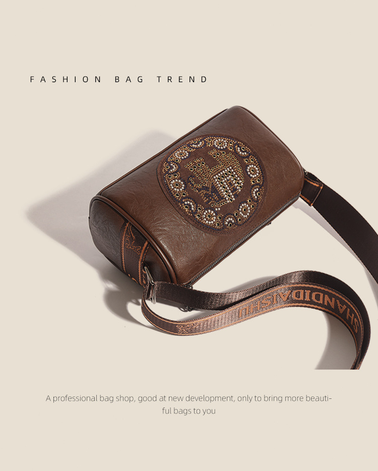 Women's Stylish Colored Diamond Shoulder Messenger Bag - Image 8
