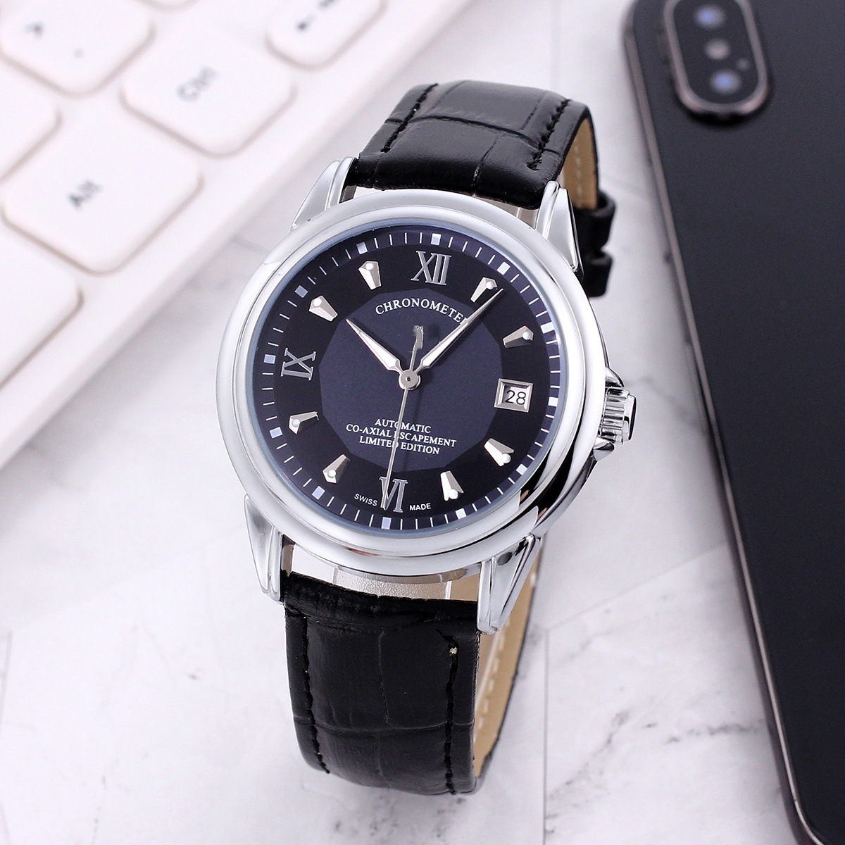 Mens Transparent Skeleton Mechanical Automatic Casual Watch - Image 5