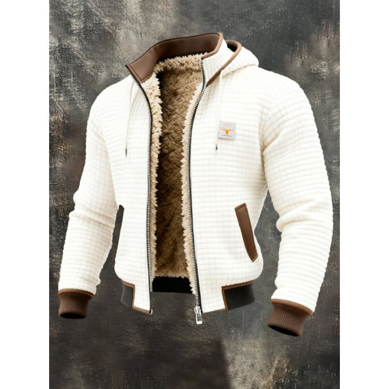 A Jacket That Flatters Your Mens Plaid Hoodie - Image 3