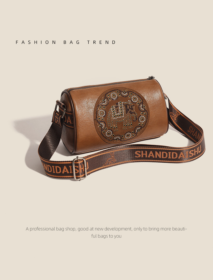 Women's Stylish Colored Diamond Shoulder Messenger Bag - Image 10