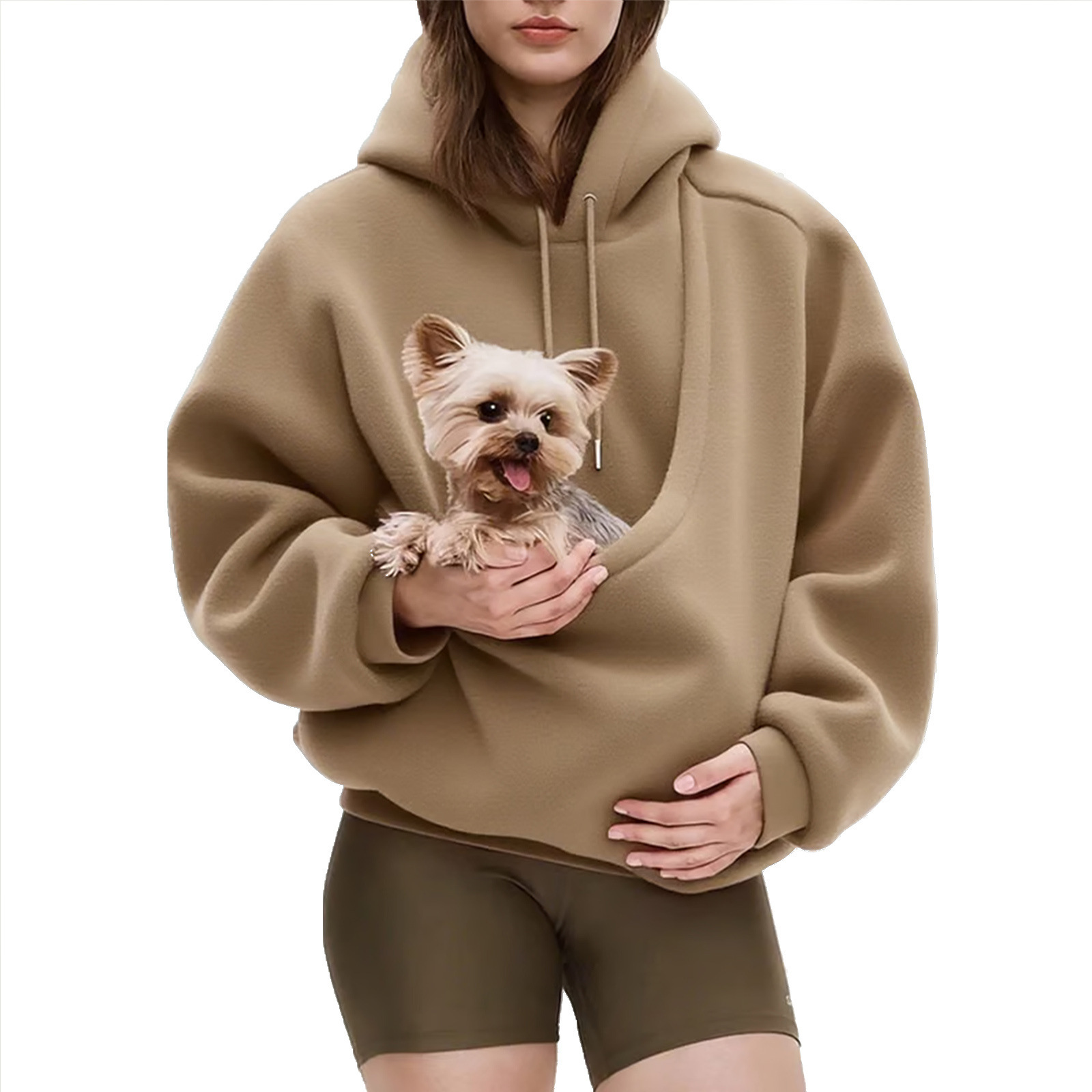 Casual Hoodies Kangaroo Dog Pet Holder Carrier Big Pouch Pocket Pullovers Sweatshirt Animal Pouch Hood Sweatshirts - Image 8