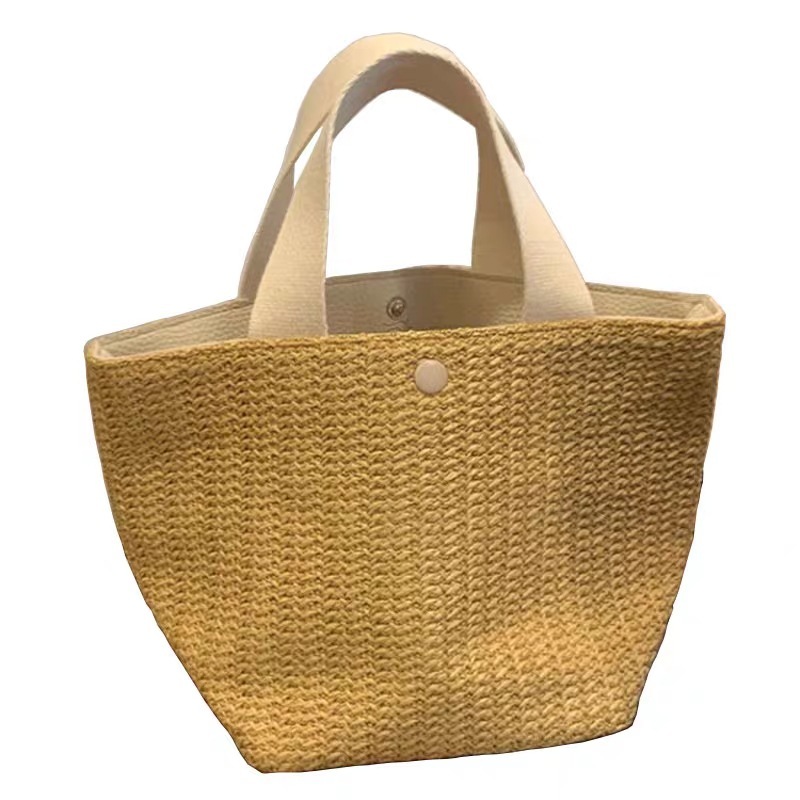 Elegant Ladies Straw Woven Handbag - Image 4