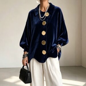 Women's Long-sleeved Lapel Cardigan Jacket