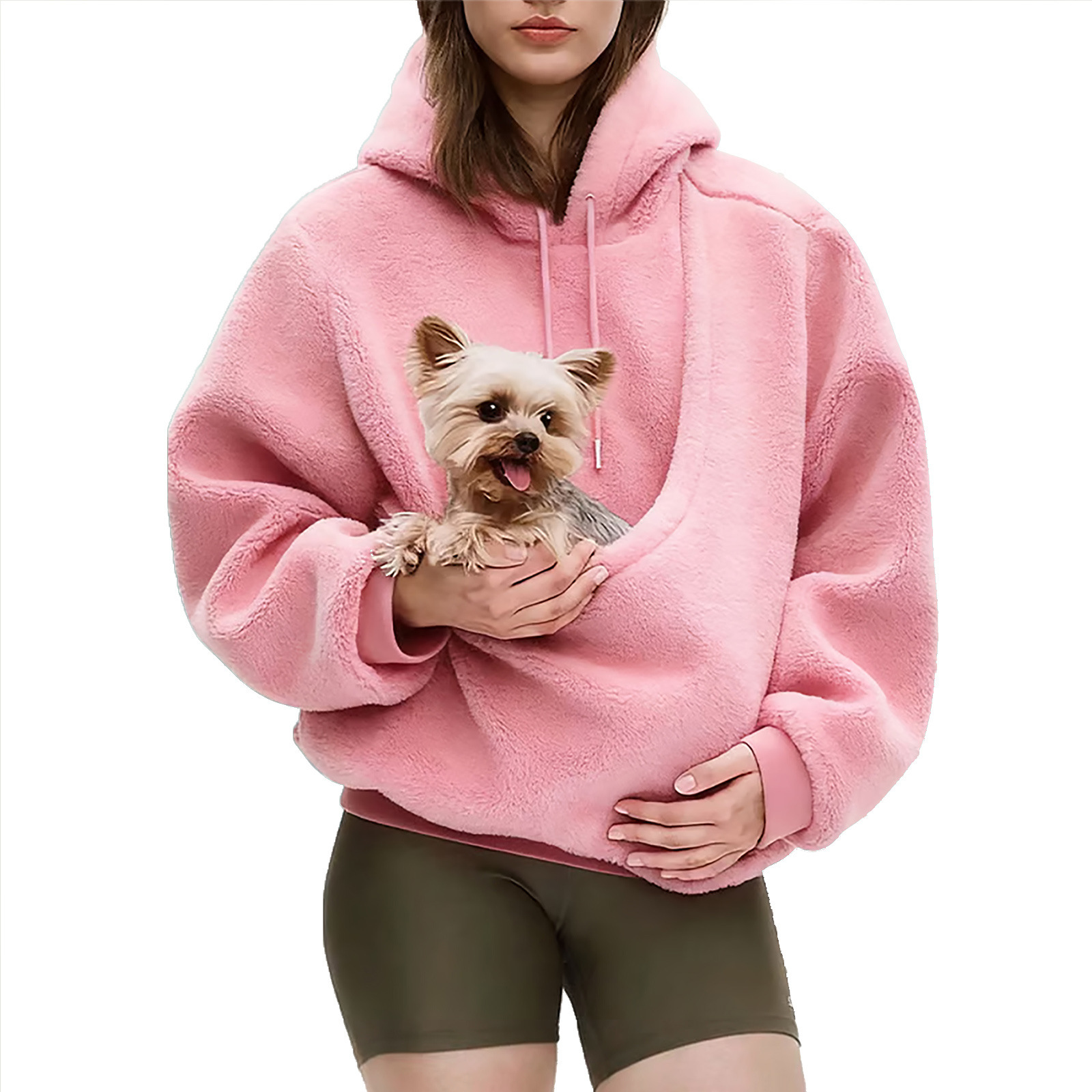 Casual Hoodies Kangaroo Dog Pet Holder Carrier Big Pouch Pocket Pullovers Sweatshirt Animal Pouch Hood Sweatshirts - Image 9