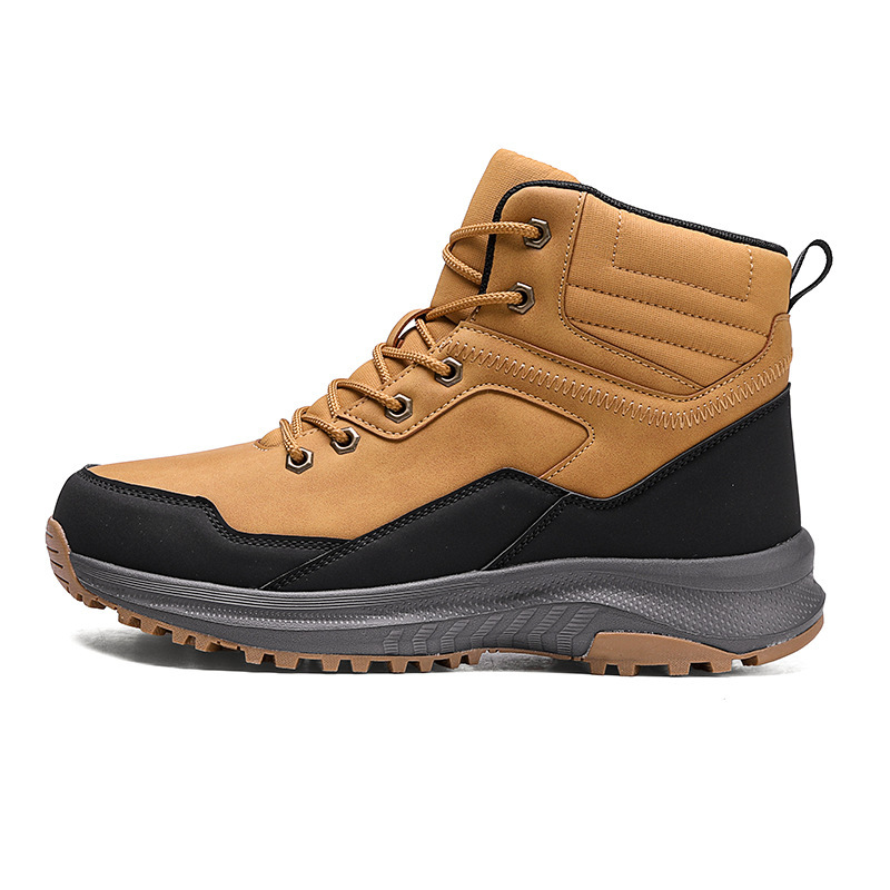 Men's High-top Insulated Hiking Boots For Outdoor Use - Image 3