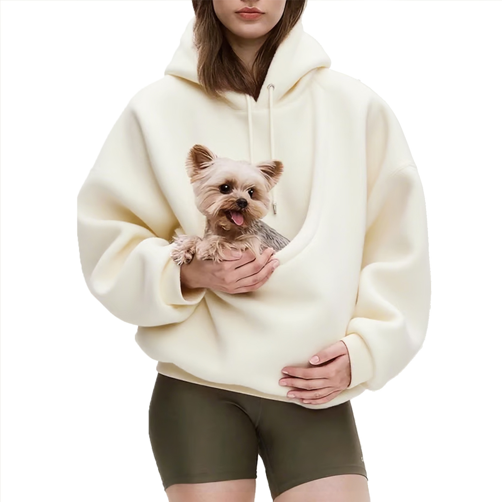 Casual Hoodies Kangaroo Dog Pet Holder Carrier Big Pouch Pocket Pullovers Sweatshirt Animal Pouch Hood Sweatshirts - Image 10