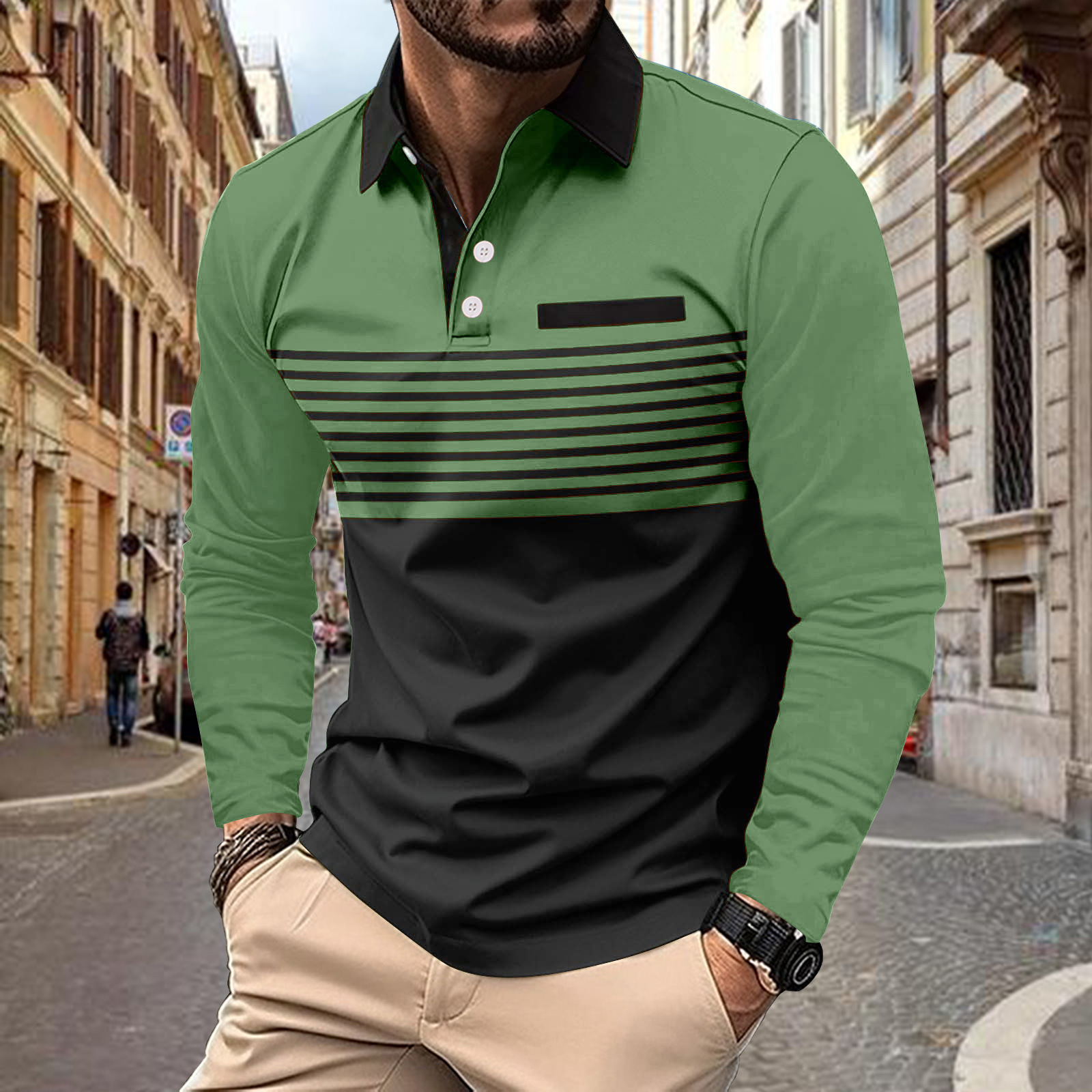 Polo Shirt Pocket Men's Sports Polo Shirt - Image 2