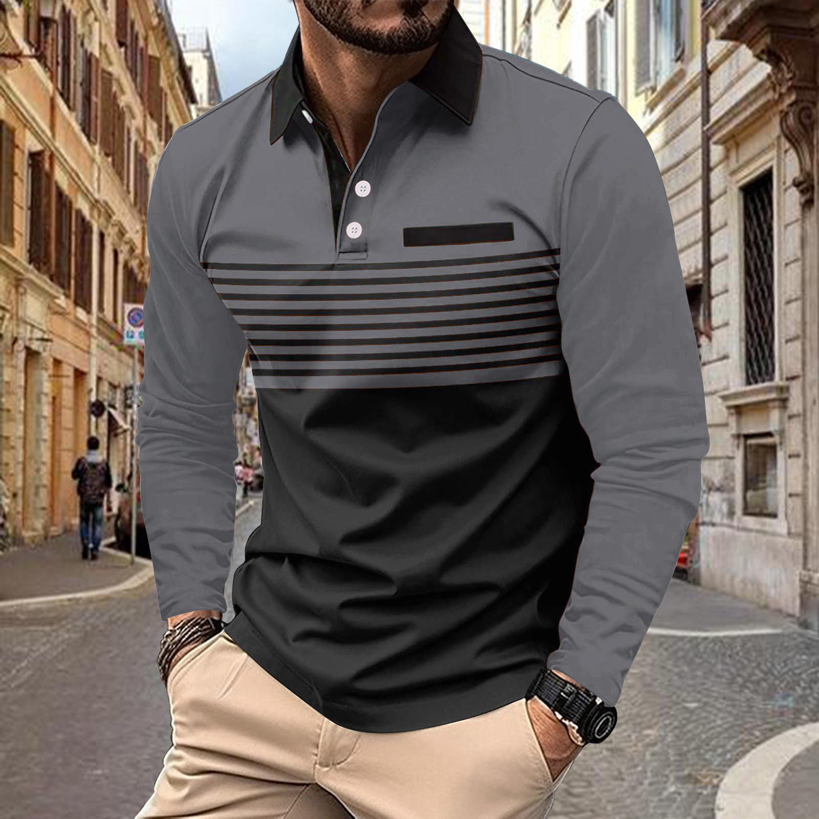 Polo Shirt Pocket Men's Sports Polo Shirt - Image 4