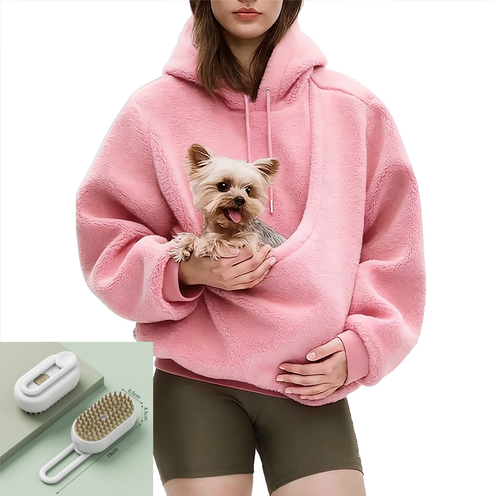 Casual Hoodies Kangaroo Dog Pet Holder Carrier Big Pouch Pocket Pullovers Sweatshirt Animal Pouch Hood Sweatshirts - Image 3