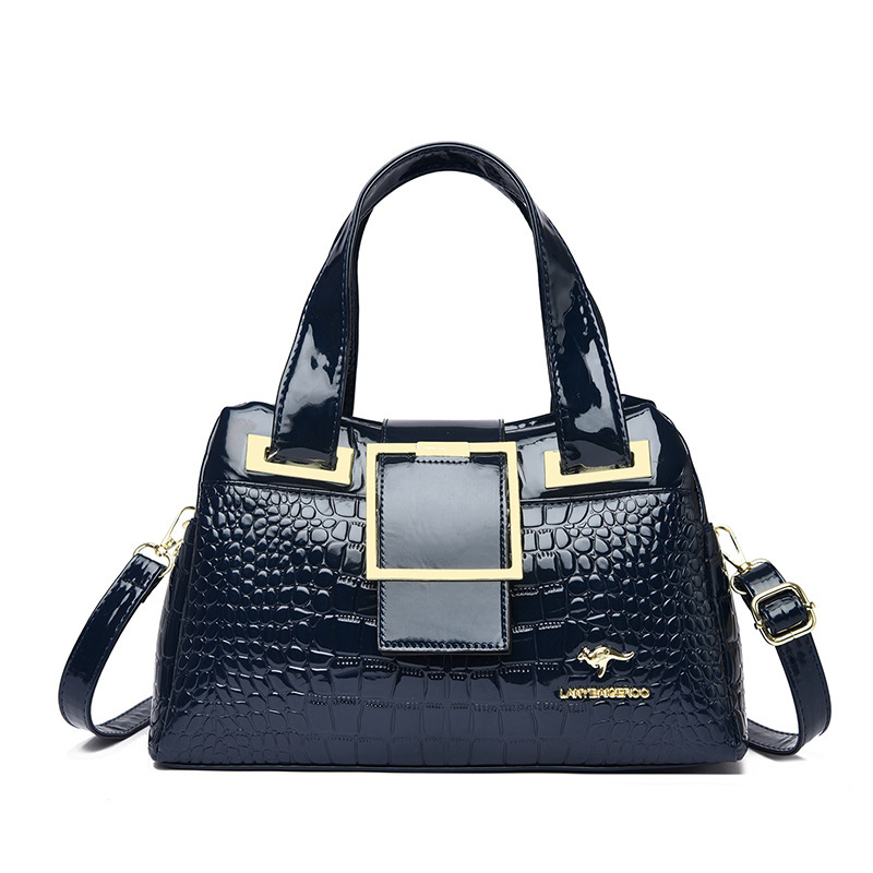 Versatile Soft Leather Crocodile-pattern Crossbody Tote Bag For Women - Image 10