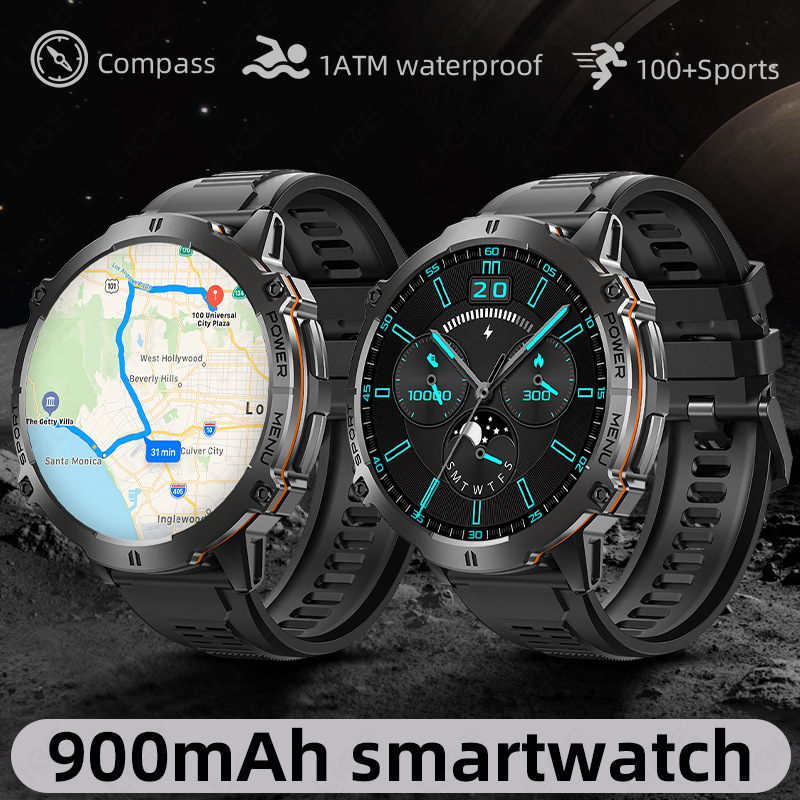 New X3 High-Definition Large-Screen Bluetooth Calling Health Monitoring Sports Mode Mens Smartwatch - Image 8